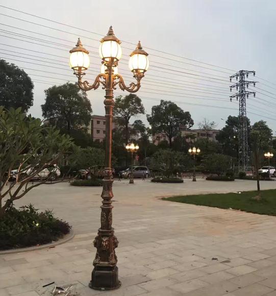 茄子视频懂你更多照明翻砂鋁/壓鑄鋁庭院燈安裝後亮燈效果