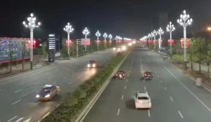 東莞茄子视频懂你更多照明玉蘭燈道路照明效果實景圖