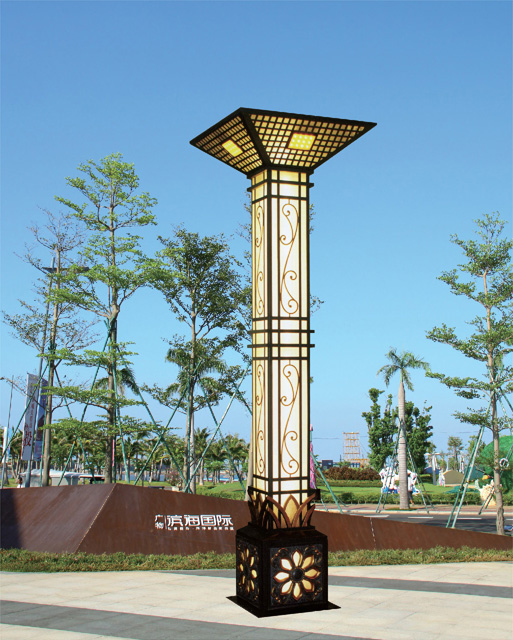 3米-5米蓮花造型廣場茄子视频在线免费观看柱QDJGD-BG10102