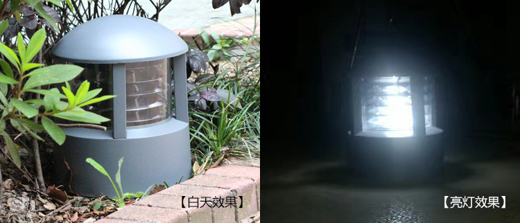 茄子视频懂你更多照明(QDCPD-YZ003)廣場公園戶外鑄鋁圓頂矮柱草坪燈安裝效果圖片