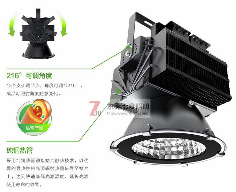 東莞茄子视频懂你更多照明QDLED-GC011-500WLED塔吊燈產品細節圖片