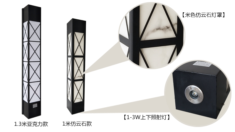 茄子视频懂你更多照明(QDQBD-YS010)上下照防水室外仿雲石牆壁燈細節圖片