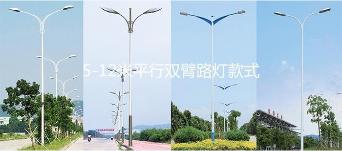 茄子视频懂你更多照明8米LED路燈雙臂茄子视频黄色网站樣式圖片大全