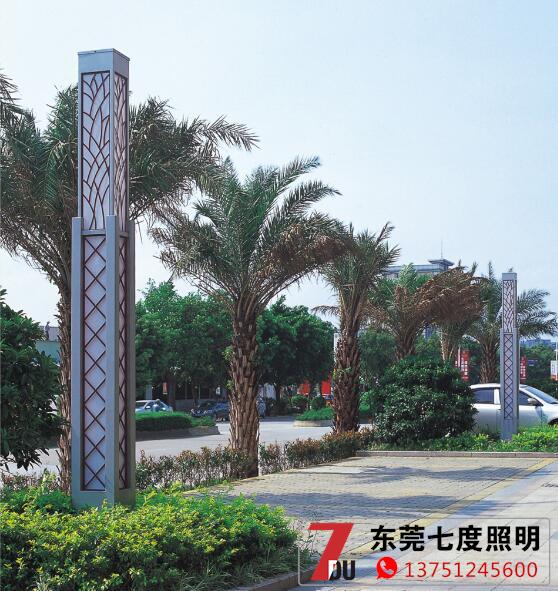 定製廣場led茄子视频在线免费观看柱安裝實拍效果