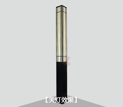 (QDJGDZ-021)現代簡約方形園林茄子视频在线免费观看柱關燈效果