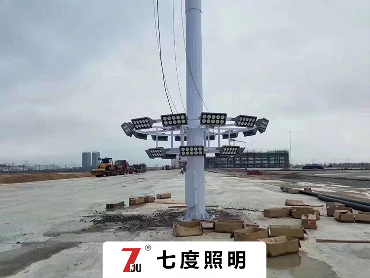 雙層圓盤升降式30米22頭500WLED茄子视频APP官网安裝現場