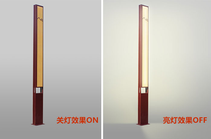 QDJGDZ-034特色新中式仿雲石庭院茄子视频在线免费观看柱關燈與亮燈效果實拍